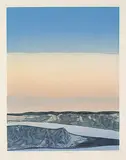 Ernestine Tahedl, Spring - Break Up #1/20 II/V Green Series, 1982, colour etching on paper