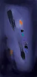 Mary Thomson, Untitled [Dark Violet Abstract], 1989, acrylic on canvas