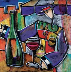 Eric Dennis Waugh, Big on Wine #2, acrylic on canvas