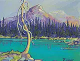 Roberta Zander, Lake O'Hara, 1986, acrylic on canvas