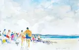 Molly Lamb Bobak, Bathers [Beach]