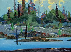 Lake Edge Pattern by Robert Genn, oil on canvas, sold Apr 2020