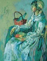 Mrs. Elris by Alexandra Haeseker, oil on canvas, sold Apr 2020