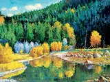 Ron Hedrick, Autumn Reflections, oil on canvas