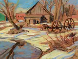 A. Y. Jackson, Mount Patrick, March 1958, 1958, oil on wood board