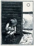 William Kurelek, The Hound of Heaven #80/100, lithograph on paper