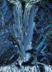 Vicky Marshall, Waterfall, oil on canvas