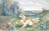Henri Perre, On Point, 1875, watercolour on paper