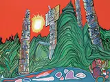 Armand Frederick Vallee, Monumental Power - Totem Series [11A Red]