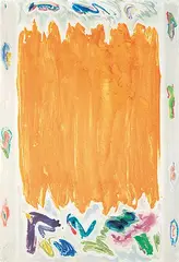 Paul Fournier, Untitled - Orange Sherbert, 1978, mixed media on paper