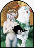 John Hoyt, The Legend of St. L, 1998, oil and mixed media on canvas board