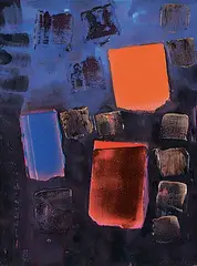 Douglas Haynes, Adoration Study, 1989, acrylic on paper