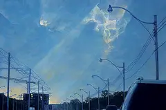 David Marshak, Queensway, oil on canvas