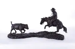 Cutter #11/30 by Jay Contway, 1980, bronze sculpture, sold Apr 2020