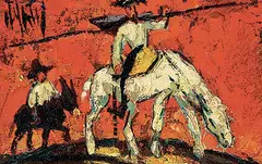 Henry d'Anty, Untitled - Don Quixote, oil on canvas