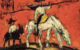Henry d'Anty, Untitled - Don Quixote, oil on canvas
