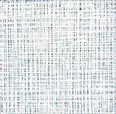 Shield 14 by Vicky Christou, 2005, acrylic on wood panel, sold Apr 2020