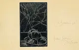 Lionel LeMoine FitzGerald, Untitled - Apples on Windowsill, lino block on paper