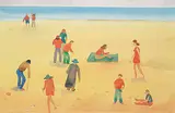 Colin D. Graham, Sand and Sea, 1997, watercolour on paper