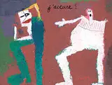 George Gordienko, J'accuse, 1999, oil on wood board