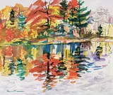 Henri Leopold Masson, Untitled - Autumn Reflections