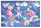 Janet Mitchell, Fun at Casa Claus #A/P, 1986, colour etching on paper