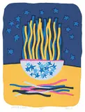 Katie von der Ohe, Janet's Crown #A/P, 2001, colour silkscreen on paper