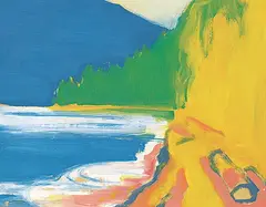 Herald Nix, Untitled - On the Lake, 2011, oil on wood board