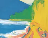 Herald Nix, Untitled - On the Lake, 2011, oil on wood board