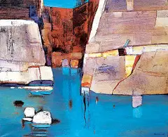 Franklin Herbert Palmer, Mountain Pool, oil on canvas
