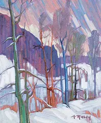 Gaston Rebry, Vers St. Mathieu du Parc, Quebec, 1990, oil on canvas
