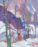 Gaston Rebry, Vers St. Mathieu du Parc, Quebec, 1990, oil on canvas
