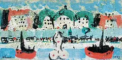 Herbert Johannes Joseph Siebner, Little Old Victoria, 1972, mixed media on wood board