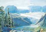 Margaret Shelton, Mistaya Lake and Barbette Glacier