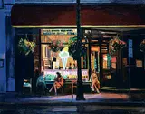 Raymond Theriault, Ice Cream Cafe, 2005, oil on canvas
