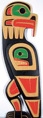 William Baker, Eagle, painted wood carving