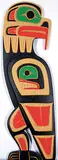 William Baker, Eagle, painted wood carving