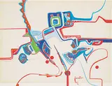 Alex Janvier, Untitled - Colourful Birds