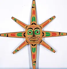 Delmar Joseph, Mask, painted wood carving