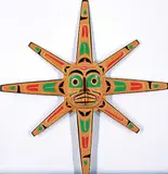 Delmar Joseph, Mask, painted wood carving