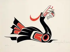 Douglas LaFortune, Loon #291/600, 1979, colour silkscreen on paper