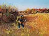 Ken Lonechild, Caught Off Guard, 1995, acrylic on canvas