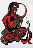 Daphne Odjig, The Squaw Man #41/60, 1975, colour silkscreen on paper