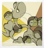 Daphne Odjig, The Old Swimming Hole #41/125, 1981, colour silkscreen on paper