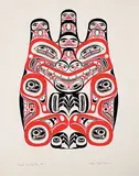 Bill Reid, Haida Grizzly [Bear] #118/600, 1973, colour silkscreen on paper