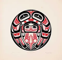 Roy Henry Vickers, Messenger Spirit #32/195, 1977, colour silkscreen on paper