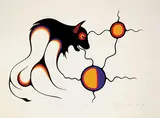 Clemence Wescoupe, Buffalo Spirit #81/150, 1978, colour silkscreen on paper