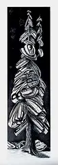 Lawrence Paul Yuxweluptun, Tree Study #7/30, 2009, etching on paper