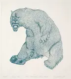 Davie Atchealak, Nanook #40/50, 1985, etching on paper