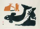 Kiakshuk, The Legend of Lumiuk #28/50, 1960, colour stonecut on paper
